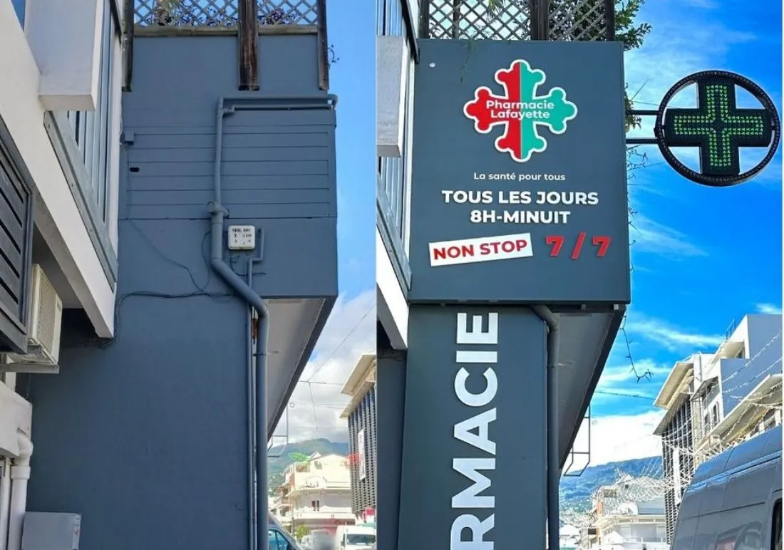 autres-enseigne-habillage-de-facade-pharmacie-empreinte-locale